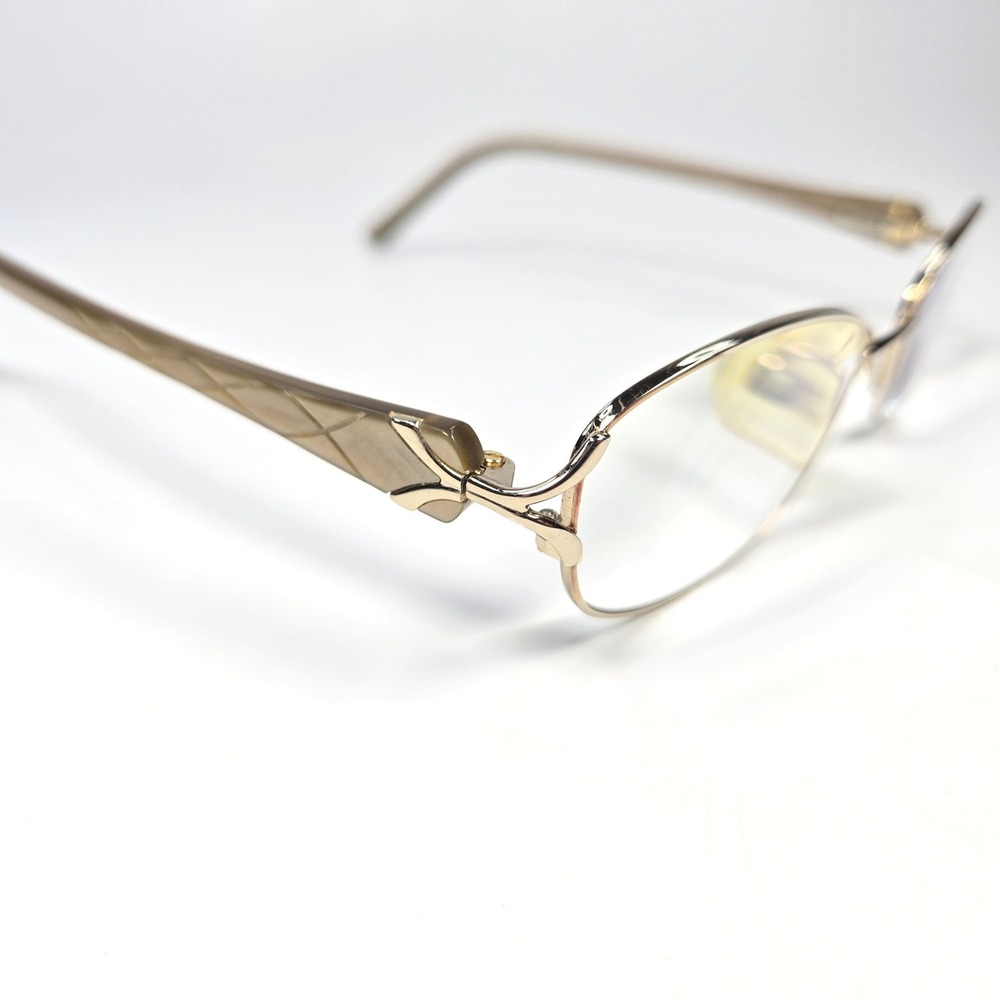 Zyloware Sophia Loren Eyeglasses M169‎ Gold Tan Oval Metal Frames 50-17-140